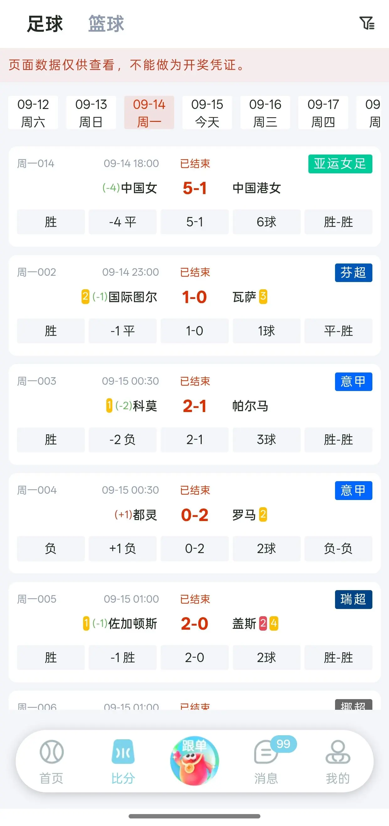 实时比分直播同步展示图